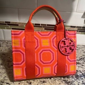 Brand New Tory Burch Limited Edition Tote Bag with Graphic Pattern